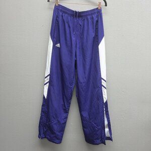 Adidas Track Pants Mens Small Purple White Tearaway Snap Athletic Vintage 2000s